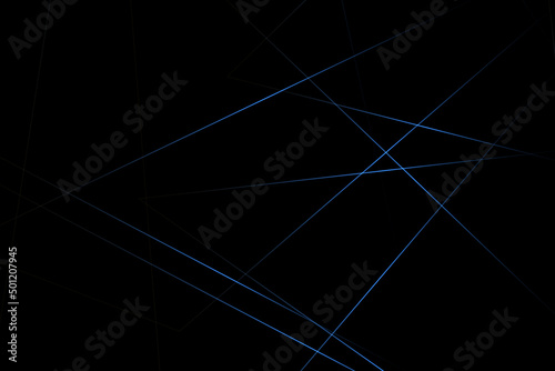 Abstract black with blue lines, triangles background modern design. Vector illustration EPS 10.