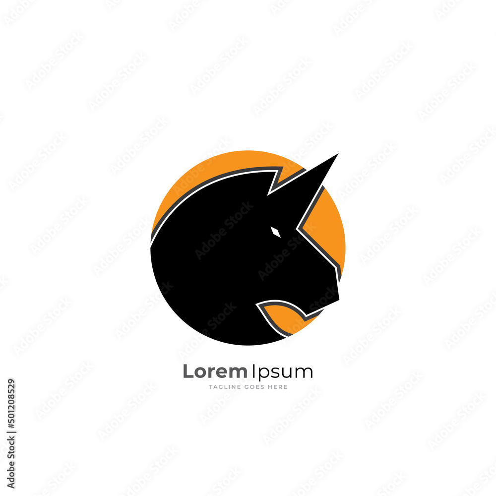 Vector linear icons and logo design elements - horse vector Vector linear icons and logo design elements - horse vector