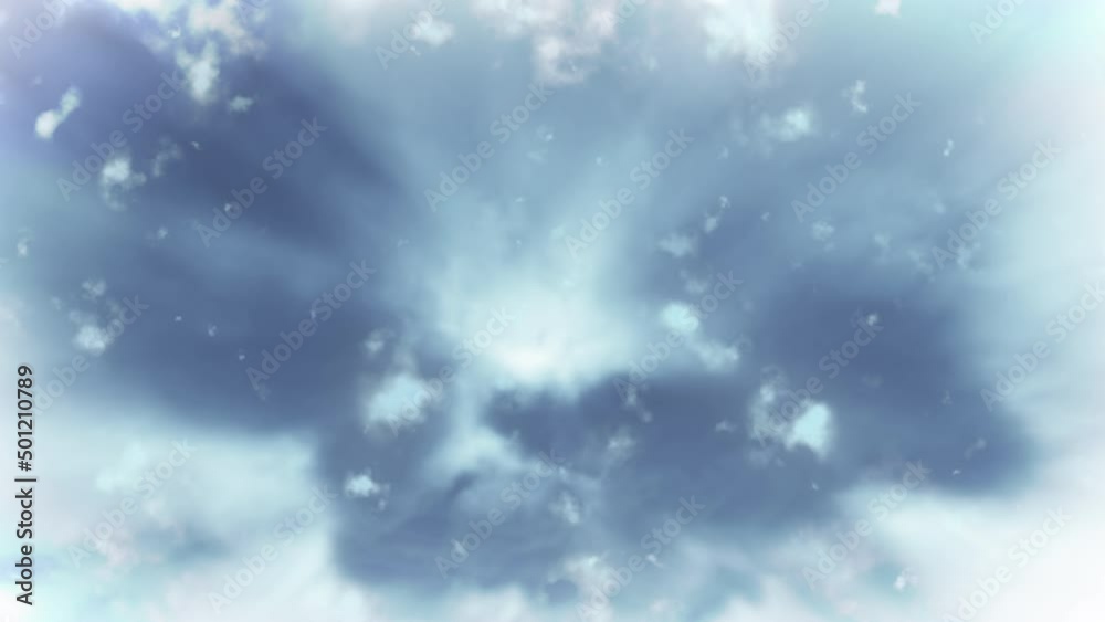 空から降る雪/昼 空から降る雪/昼