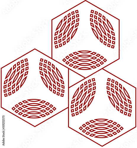 Módulo Hexagonal para Padrão Geométrico 