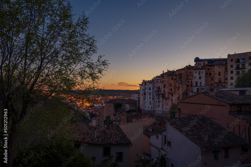 Panoramic views of the city of Cuenca. Spain.