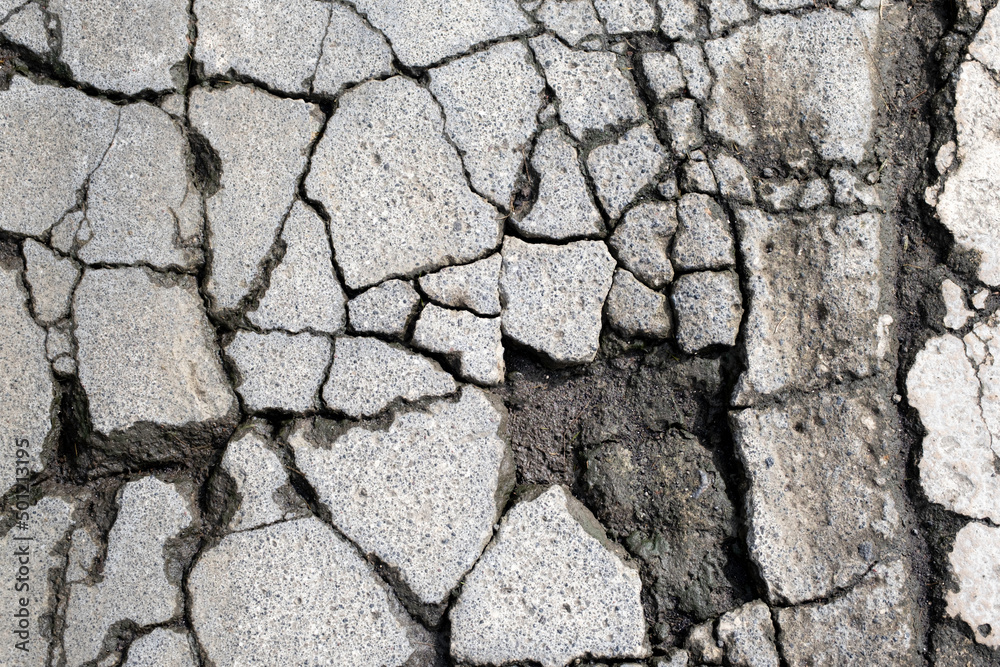 Cracked concrete wall background texture Cracked concrete wall background texture