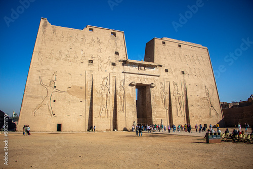 View of the Temple of Edfu, Egypt photo