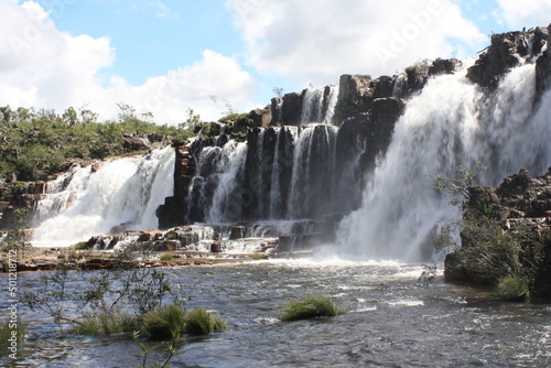 Waterfall in Chapada dos Veadeiros National Park, Goias, Brazil