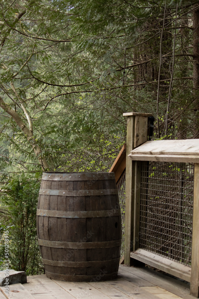 Fototapeta premium Barril madera