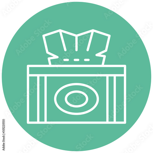 Vector Design Tissue Box Icon Style