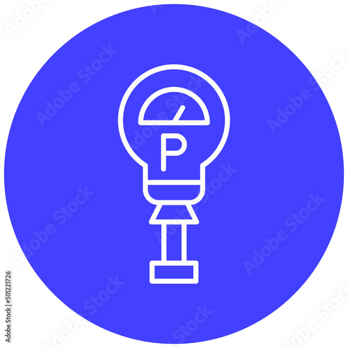 Vector Design Parking Meter Icon Style