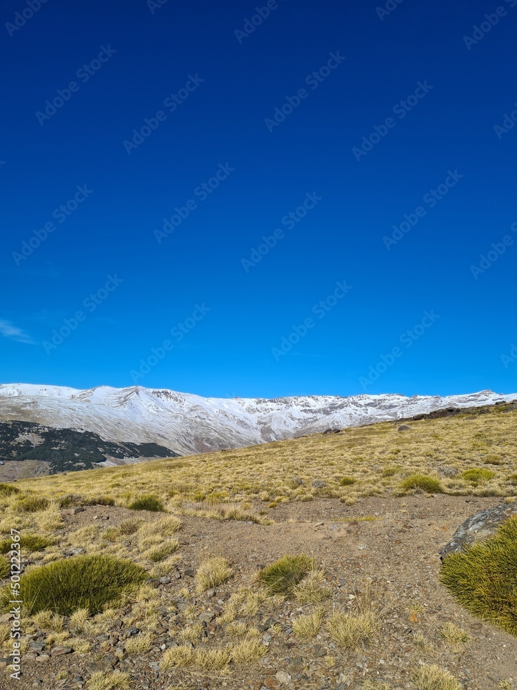 Paisajes de alta montaña en Sierra Nevada. 