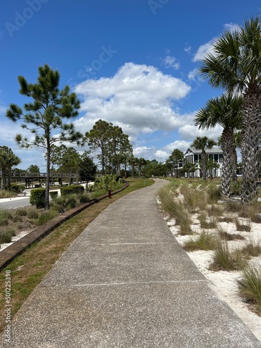 Walkway at St. Joseph Bay in Port St. Joe Florida 