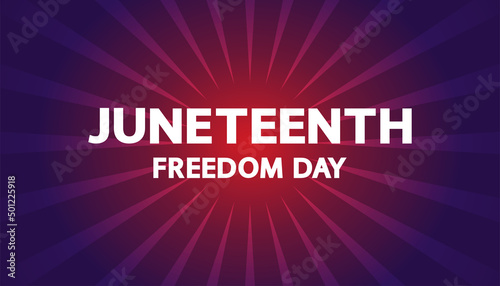 Valokuva Juneteenth Freedom Day festive banner