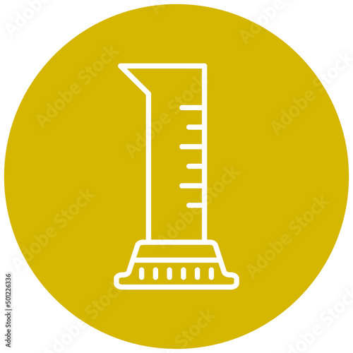 Vector Design Graduated Cylinder Icon Style