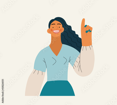 People portrait - Thinking people -Modern flat vector concept illustration of a young man thinking about something, half-length portrait, user avatar. Creative landing web page illustartion