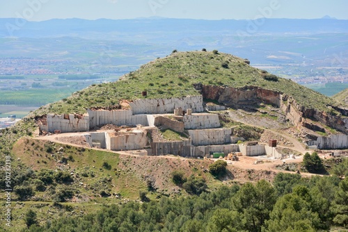 Cantera de mármol en Sierra Elvira, Granada photo