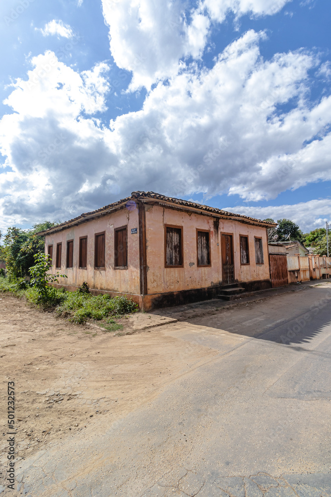 old house in the city of Cordisburgo, State of Minas Gerais, Brazil