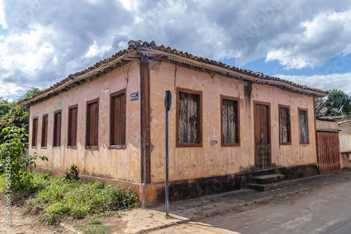 old house in the city of Cordisburgo, State of Minas Gerais, Brazil photo