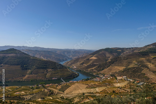 Amazing Douro Valley Landscape on Pinhao, Douro Wine Region, Portugal
