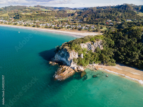 Shakespeare Point Lookout in Cooks Beach, Coromandel Peninsula - New Zealand North Island.