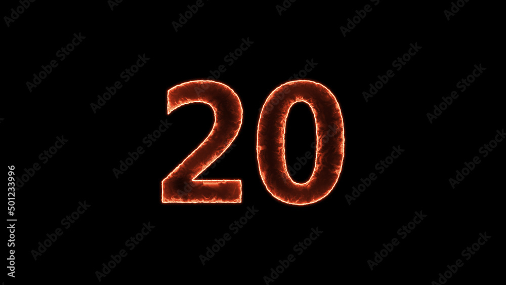 Neon number on black background. Learning numbers, serial number, price, place. Neon number on black background. Learning numbers, serial number, price, place.