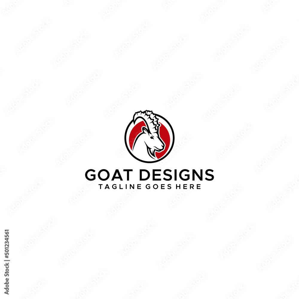 goat logo sign design vector goat logo sign design vector