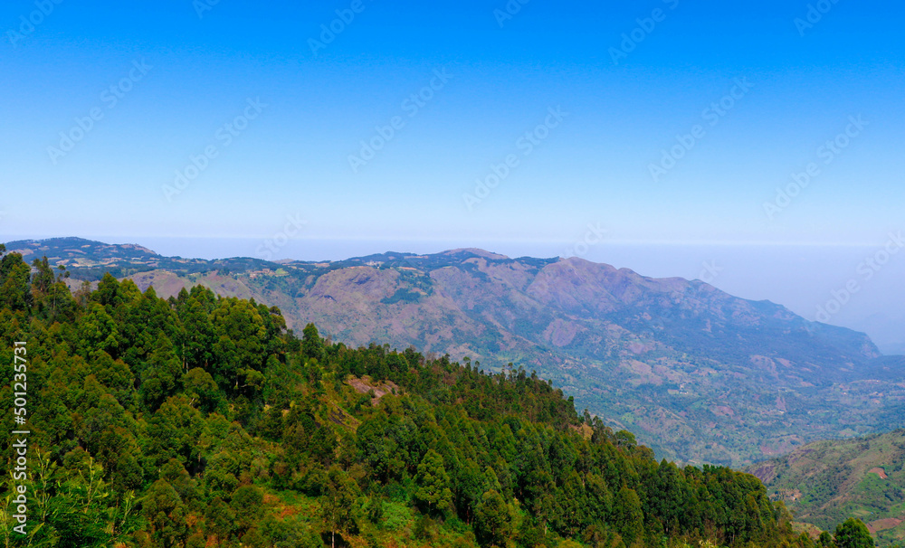 A Panaromic Mountain View in Kodaikanal, Tamil Nadu, India