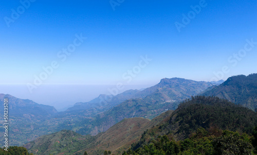 A Beautiful Mountain View in Kodaikanal  Tamil Nadu  India