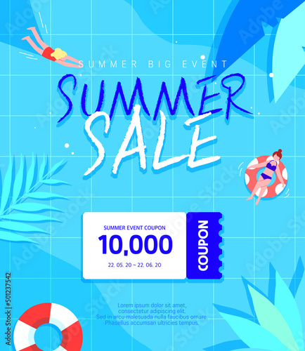 Summer Shopping Event Pop-up Template
