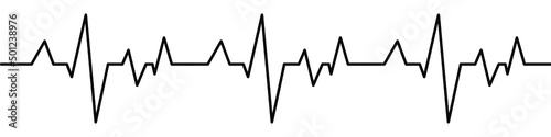 Abstract Heartbeat line icon on the background. Vector EPS 10