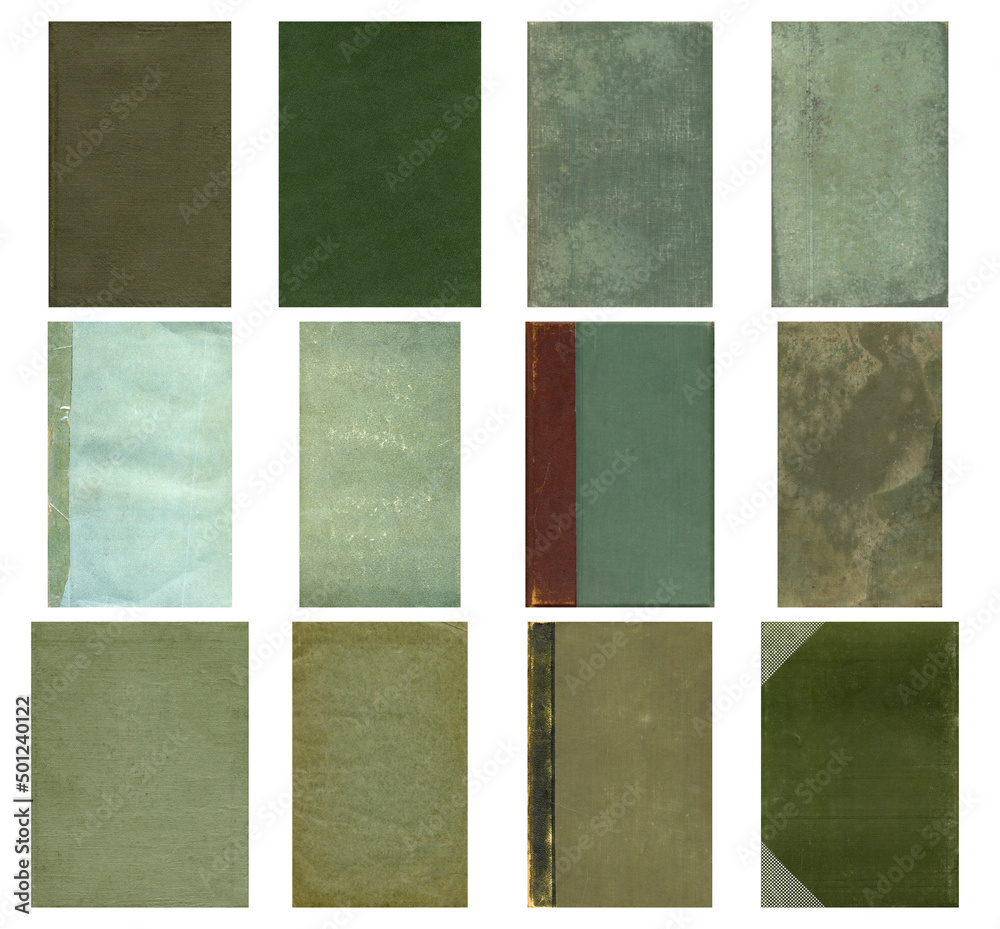 Yellow Book Texture Paper and textile textures set. Blank retro pages and old book covers ...