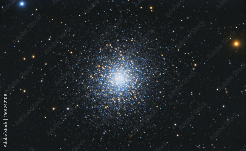 Fototapeta premium The large star cluster of Hercules in the constellation of Hercules, taken with an amateur telescope