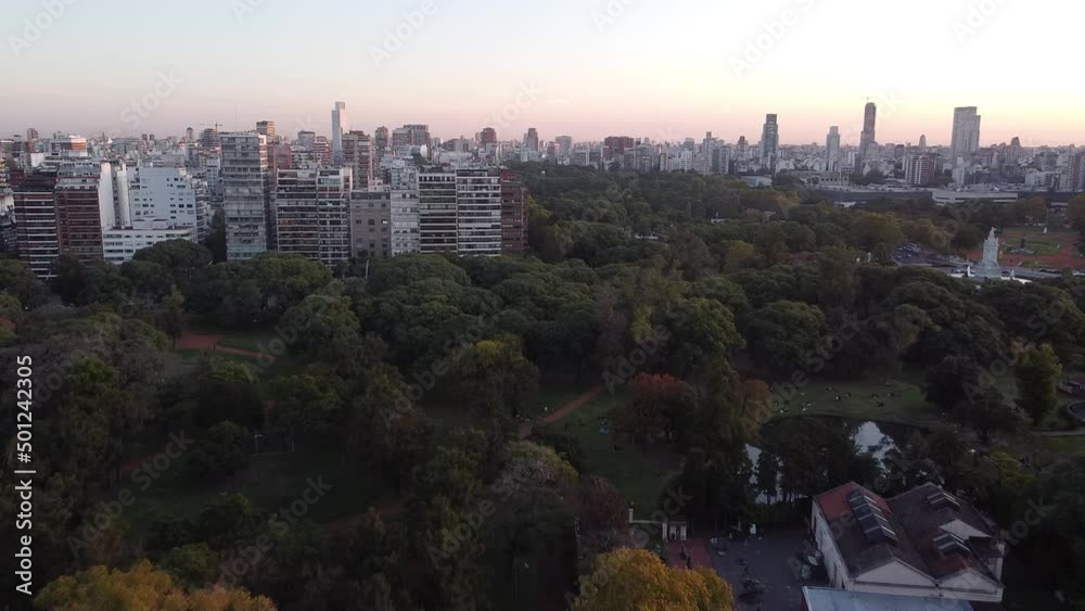Drone Ciudad de buenos aires, Palermo, calidad 2.7k