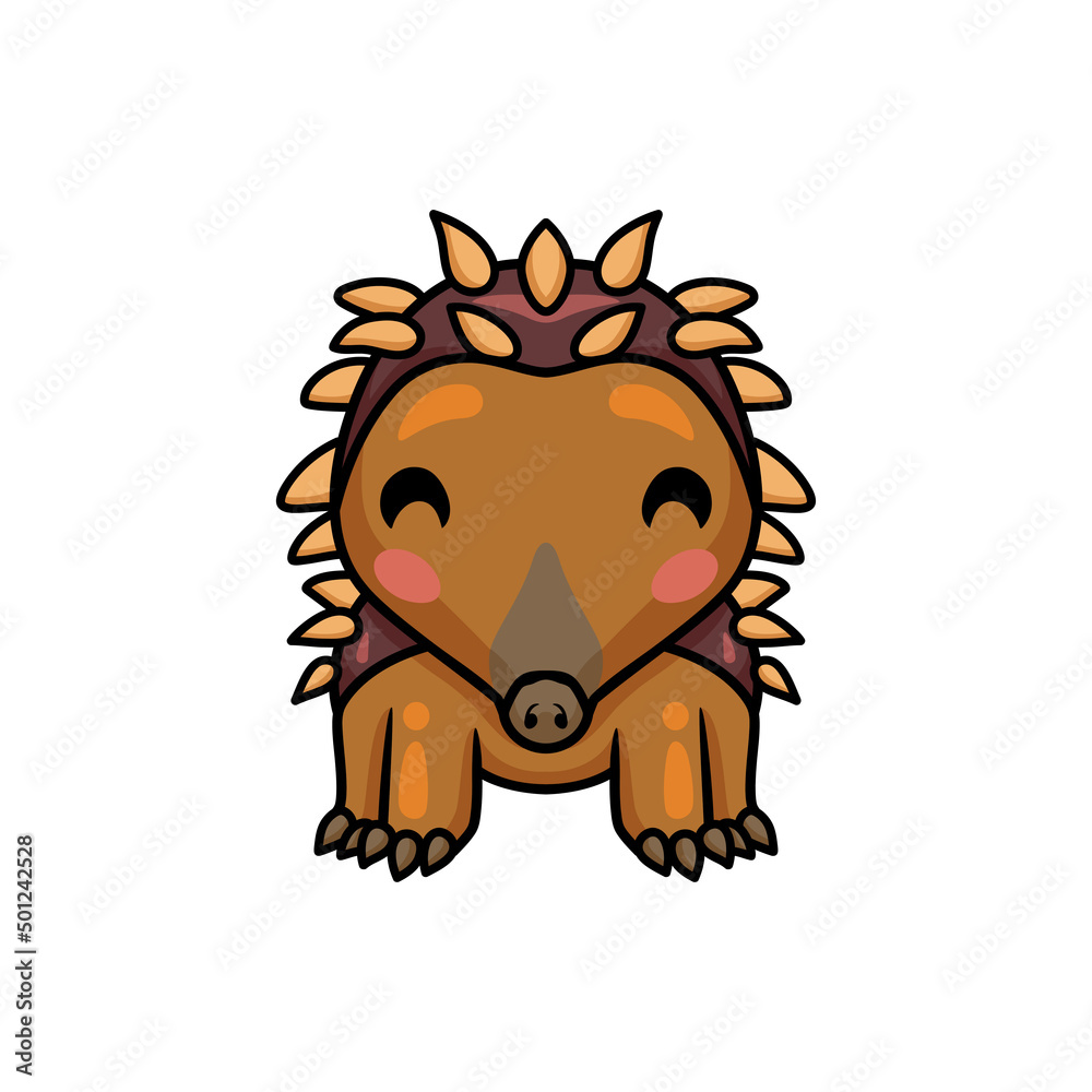 Cute little hedgehog cartoon character Cute little hedgehog cartoon character