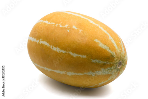 Cantaloupe melon isolated. Melon isolated on white background. Clipping Path.