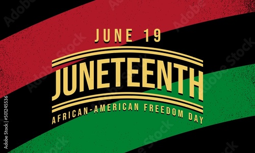 Juneteenth Freedom Day Background Design. Vector Illustration.