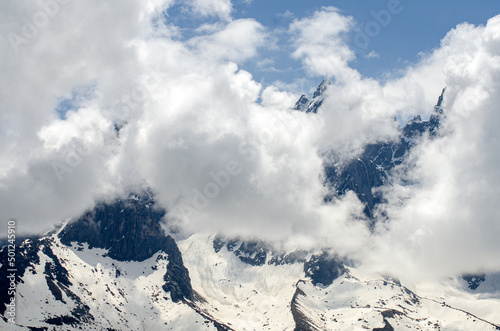 snow covered mountains, Alp, Mount Blanc