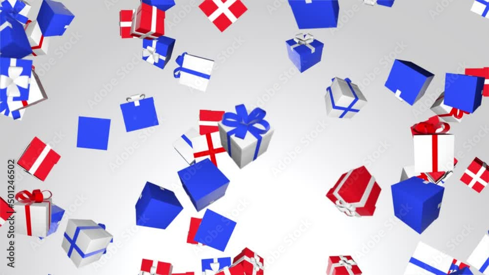 3D 4K gift boxes falling on blue screen. Love, romantic and wedding background. 2023 New year, merry christmas, Holiday, winter, New Year. Happy birthday. New Year presents, festive holiday shopping 3D 4K gift boxes falling on blue screen. Love, romantic and wedding background. 2023 New year, merry christmas, Holiday, winter, New Year. Happy birthday. New Year presents, festive holiday shopping