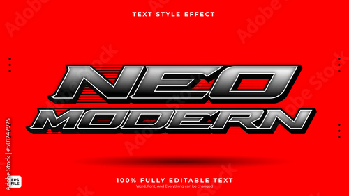 premium  modern text style editable vector text effect 