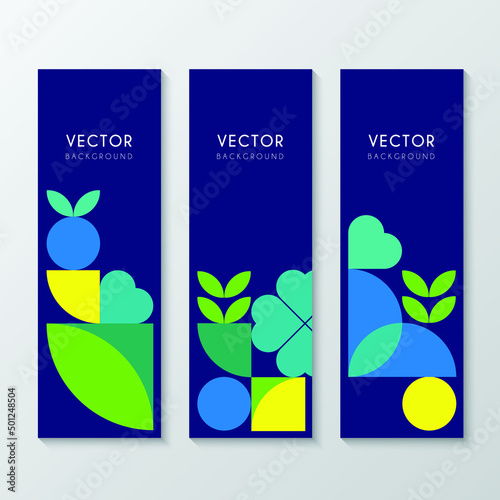 CORPORATE BANNER DESIGN WITH NATURAL SHAPE