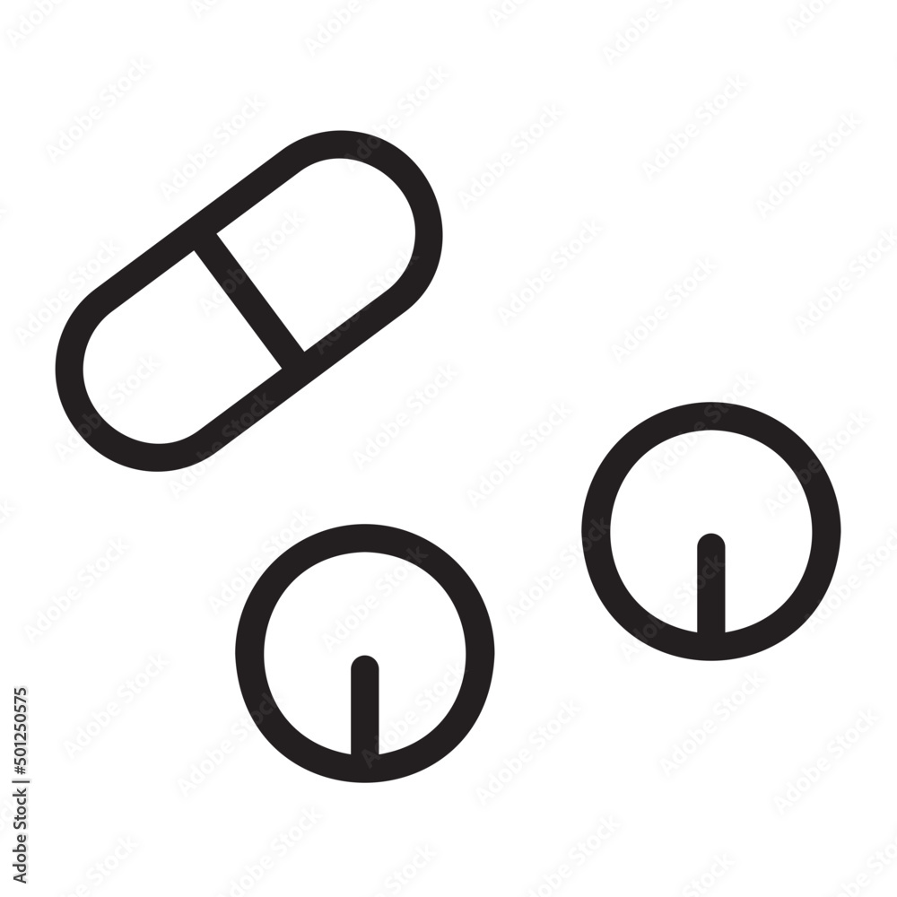 medicine line icon medicine line icon