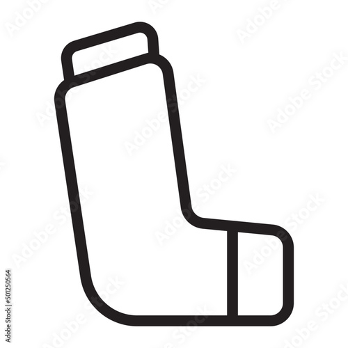 inhalator line icon