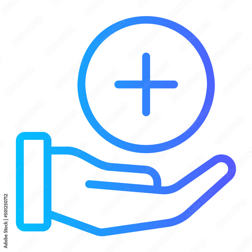 Obraz premium health gradient icon