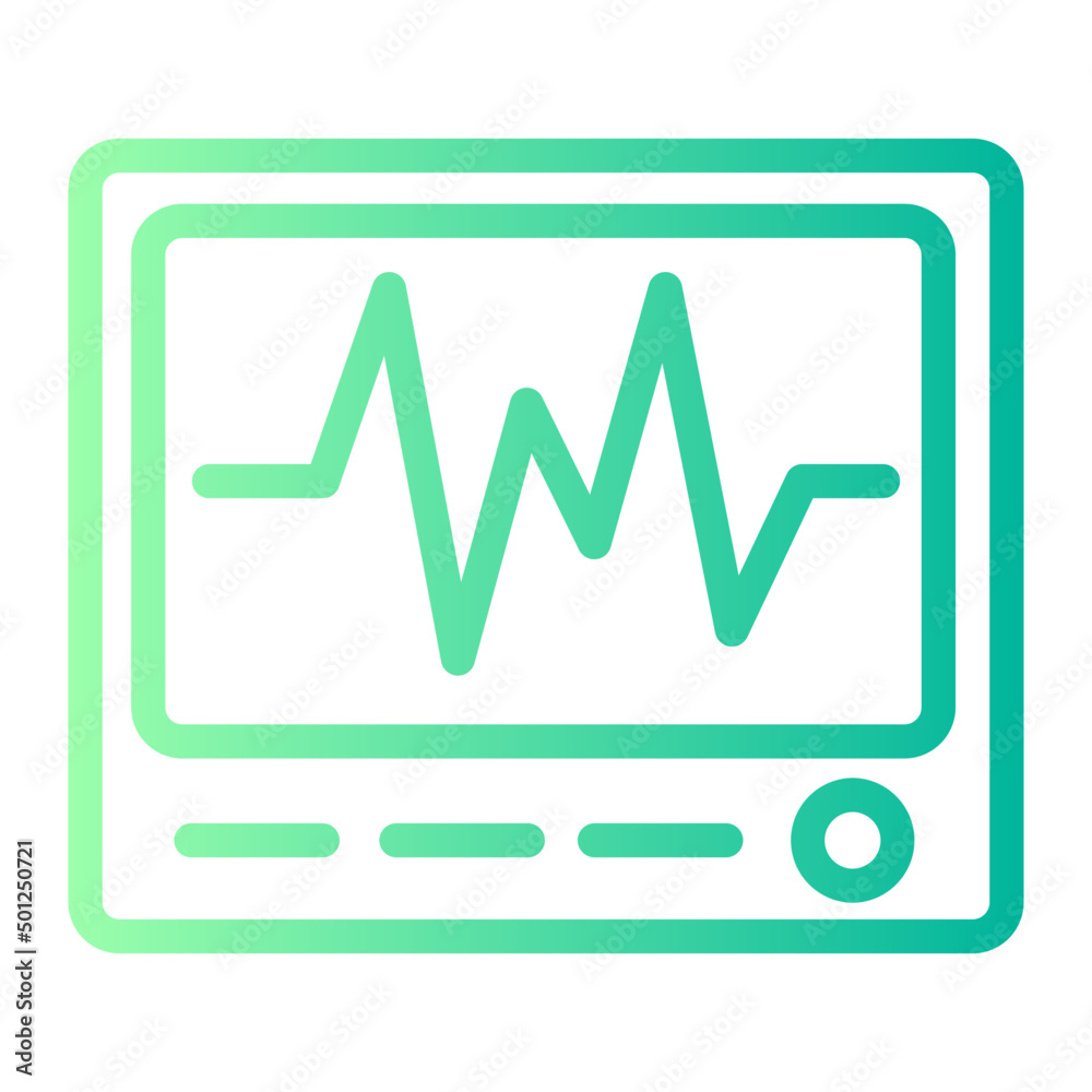 heart rate monitor gradient icon heart rate monitor gradient icon