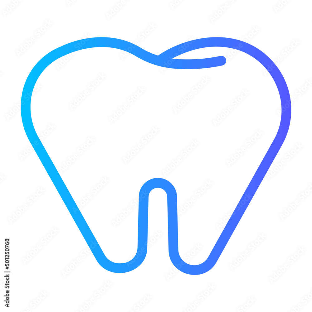 tooth gradient icon tooth gradient icon