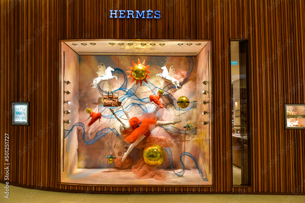 BANGKOK, THAILAND - April 27, 2022 : Hermes in Central Embassy, Hermes is  famous luxury brand existing since 1837. Stock Photo | Adobe Stock