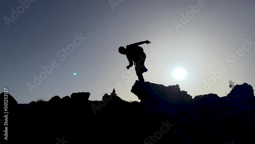 Wallpaper Mural the synergy of the person who makes vigorous, dynamic, energetic and enthusiastic movements Torontodigital.ca