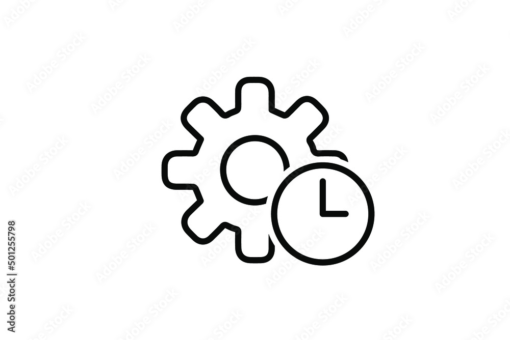 Business efficiency line icon. Simple outline style symbol. Vector illustration isolated on white background. EPS 10 Business efficiency line icon. Simple outline style symbol. Vector illustration isolated on white background. EPS 10