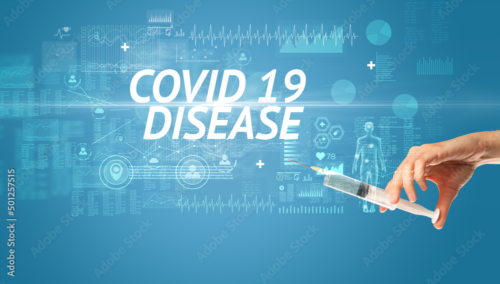 Syringe needle with virus vaccine Syringe needle with virus vaccine
