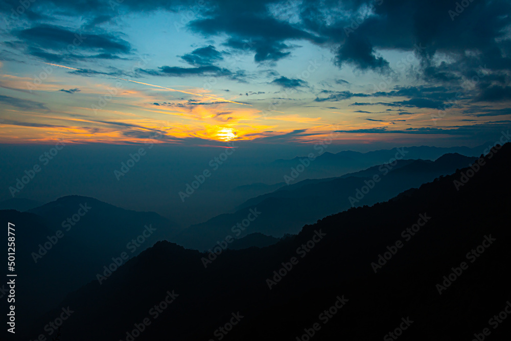 Beautiful Himalayan sunset scenes from Bhutan
