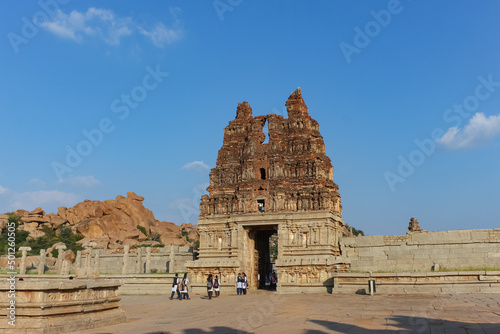 World Heritage Vijaya Vittala Temple, Hampi, Karnataka, India. photo