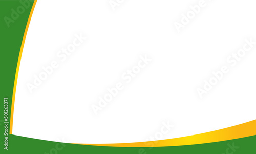 simple shape frame green and yellow color