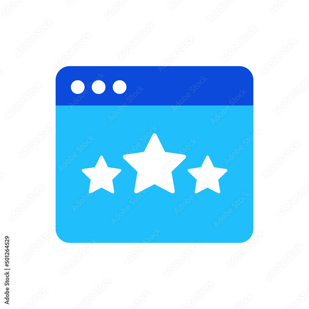 Page ranking icon vector graphic illustration in blue Page ranking icon vector graphic illustration in blue